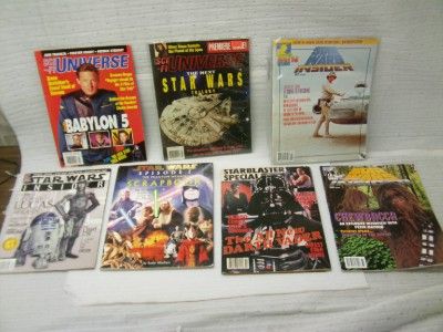 Star Wars universe magazine lot vintage B&W insider lot  