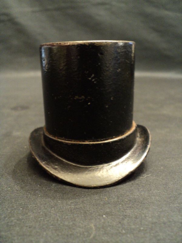 ANTIQUE CAST IRON BANK PASS AROUND THE HAT c. 1900  