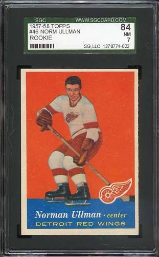 1957 Topps #046 Norm Ullman SGC 84 NM  