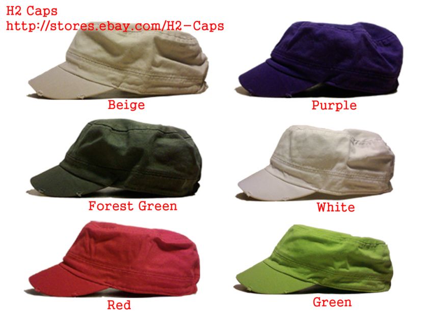 Lot Military Army Cadet Vintage Style Hats Cap  