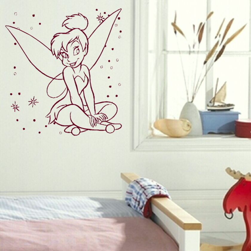   FAIRY wall sticker graphic art decal giant stencil vinyl mural bn63