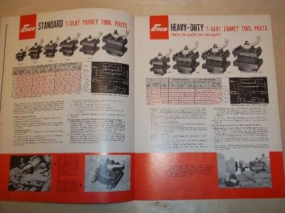 Vtg Enco Mfg Catalog~Lathe Turrets/Magnetic Base Tools  