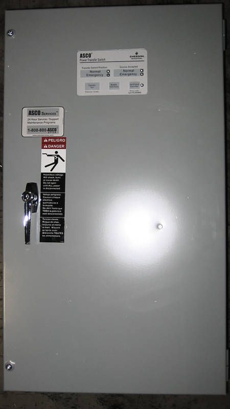 ASCO 104 Amp, 240V, 2P, Nema 1, 50/60Hz  