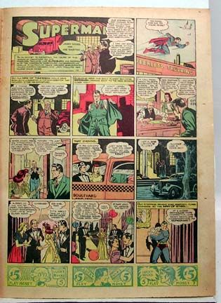 Dec 7,1941 Sunday Comic Section Superman/Pearl Harbor  