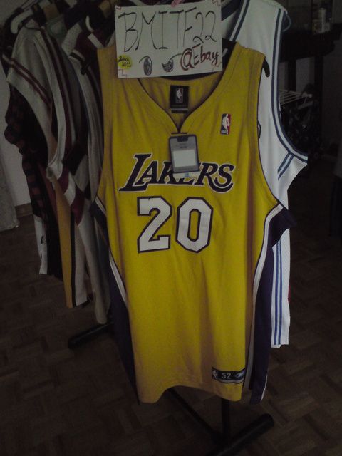 Gary Payton Reebok Lakers Away Authentic Jersey Sz. 52  