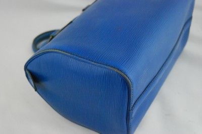 AUTHENTIC LOUIS VUITTON EPI BLUE SPEEDY 25 PURSE  