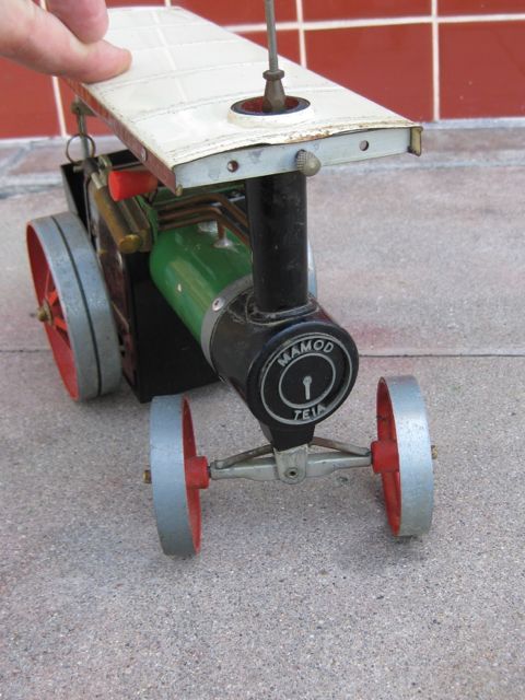 Vtg MAMOD LIVE STEAM FARM TRACTOR TRAIN CAR TE1A ENGINE TIN METAL TOY 