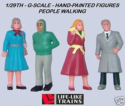 LIFE LIKE G SCALE WALKING PEOPLE FIGURES New  