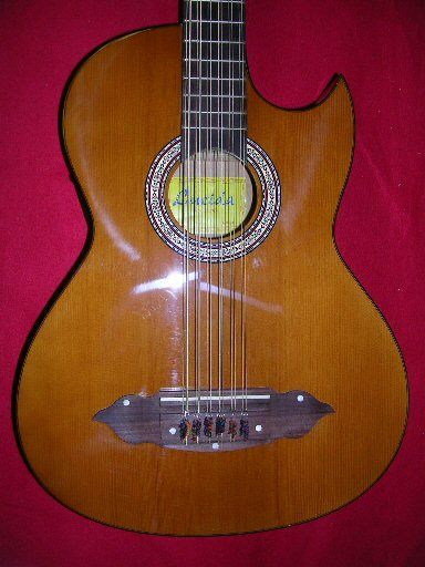 LUCIDA ACOUSTIC ELECTRIC BAJO SEXTO GUITAR MEXICAN MARIACHI INSTRUMENT 