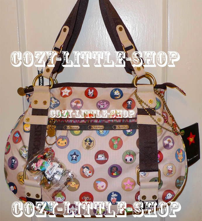 NWT LeSportsac TOKIDOKI FAMIGLIA *ZUCCA* Bag ~Monkeys+SANDY+Shark 