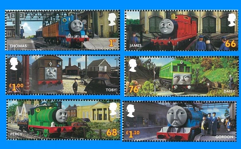 UK Stamp, 2011 Thomas the Tank Engine, Cartoon, Train  