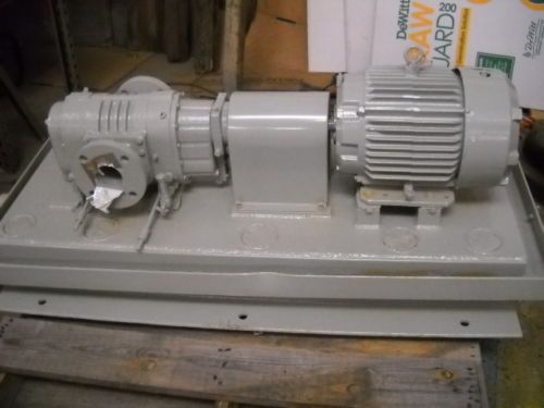 TUTHILL PUMP w/ MOTOR ON BASE PLATE ,USED  