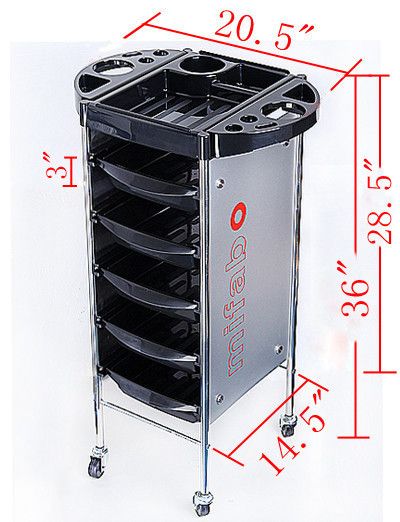 Salon Hair Coloring Trolley Beauty Equipment J0665 3  