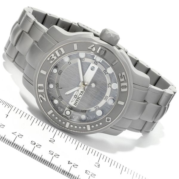   Mens Watch Pro Diver Ocean Ghost Quartz Stainless Steel Bracelet 0887