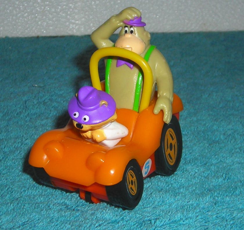 SECRET SQUIRREL MAGILLA GORILLA BURGER KING PULL STRING PLASTIC 3 TOY 