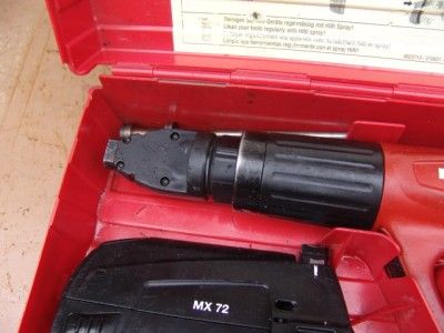 HILTI DX 460 POWDER ACTUATED NAIL STUD GUN HAMMER & MAGAZINE GREAT 