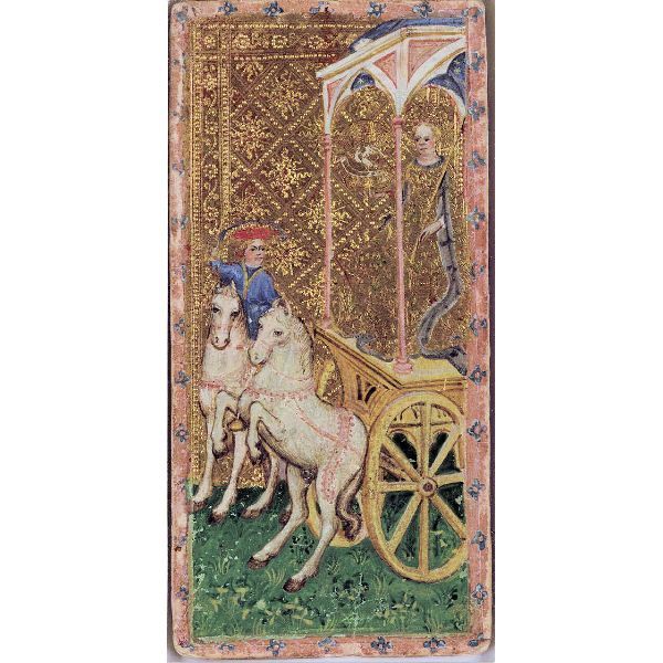 Visconti Tarot Card Deck CHARIOT Wicca Symbols Prints  