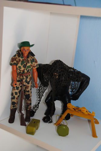 BIG JIM MATTEL BIG JIM  SAFARI,GORILLASET ,NICE  