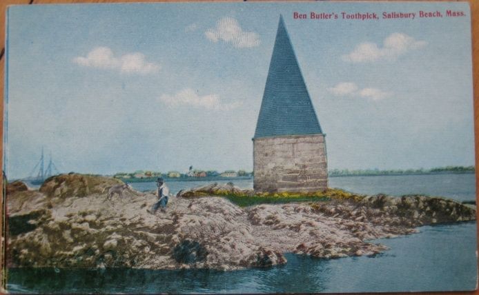 1910 Postcard Ben Butlers Toothpick Salisbury Beach MA  