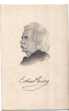 MUSICIAN EDVARD GRIEG Signed S.K.DE PARDIES POSTCARD  