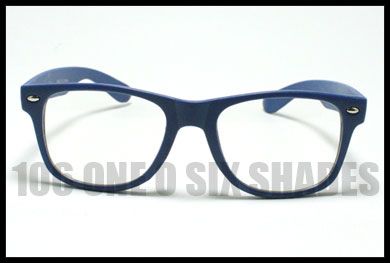 VINTAGE Classic Horn Rimmed Eyeglass Frame Mens Womens Clear Lens 