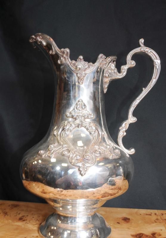 Victorian Silver Plate Jug Tankard Tableware  