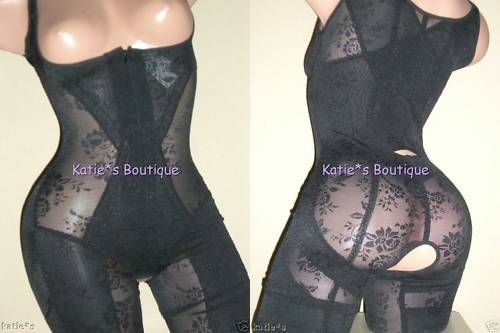 NEW BLK FULL BODY SHAPER Suit EXTRA FIRM Control Sz L  