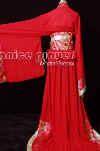 China han Dynasty Kimono wedding red Prom dress Cosplay  