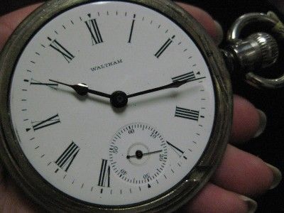 Antique Waltham 18 Size Pocket Watch Swing out Case  