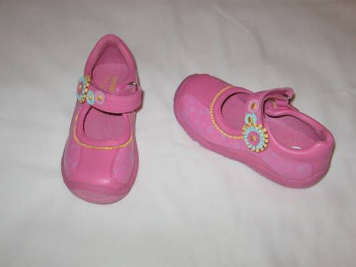 NWOT stride rite ELIZA STG. 3 Pink Leather MJ Size 8M  