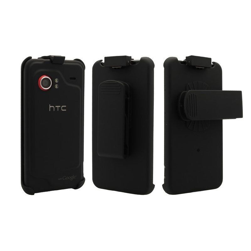 New HTC Incredible Rubberized Holster with Rotating Belt Clip  