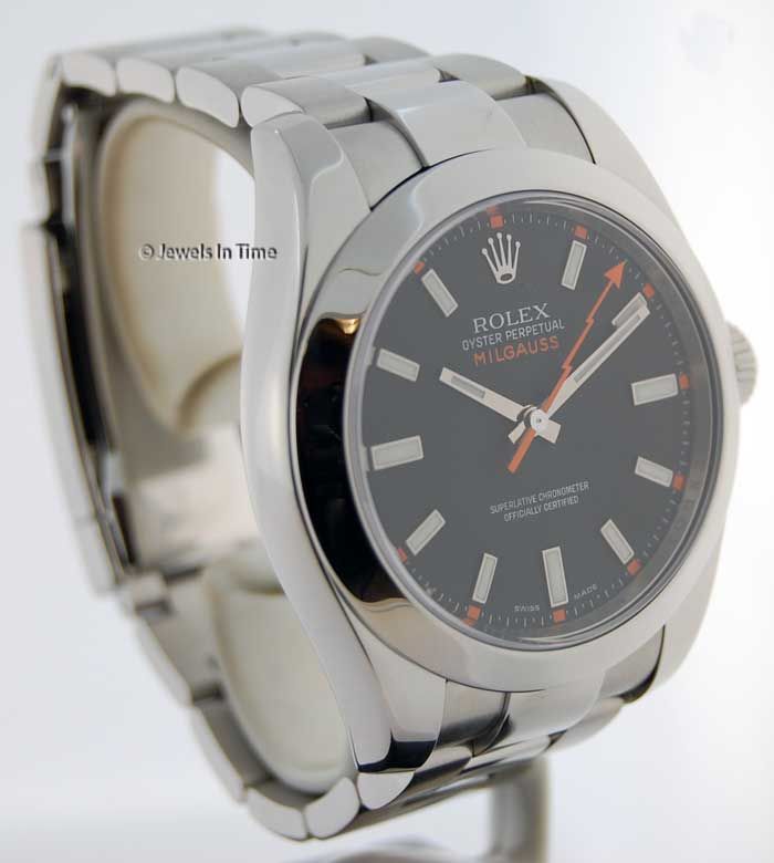 Rolex Steel Milgauss 116400 M Black Dial Box/Paper  