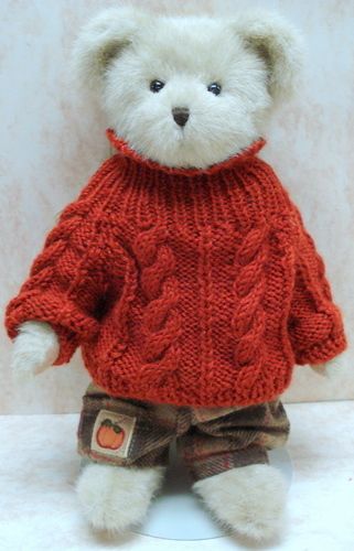 BOYDS BEARS Rusty Autumnfest PLUSH Fall PUMPKIN 919826  