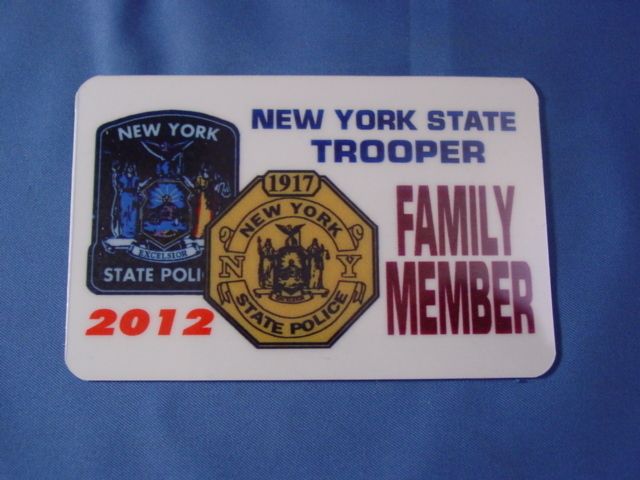 2012 NY STATE POLICE TROOPER REPLACEMENT FAMILY CARD  