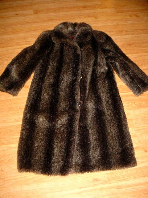 STYLE 4 LTD SHAGGY GLAM FAUX FAKE FUR JACKET COAT  