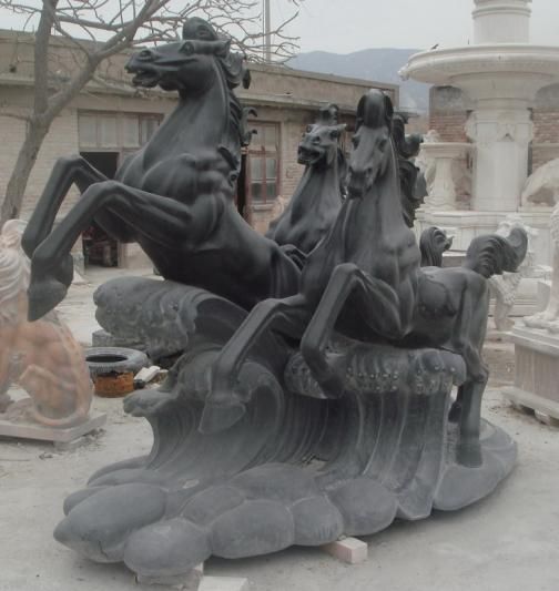 Large Equestrian Horse Statue  