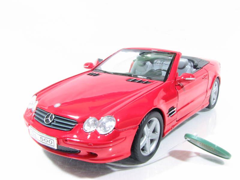 Superior 2003 Mercedes SL500 1/24 Red Diecast Car  