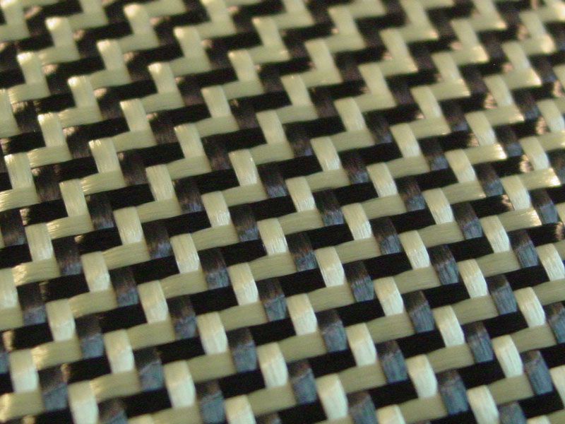 Carbon Fiber Kevlar Hybrid Fabric Cloth Dual Twill 50  