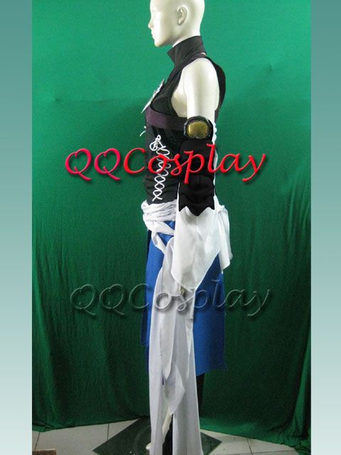 Kingdom Hearts Birth by Sleep Aqua Costume Cosplay  