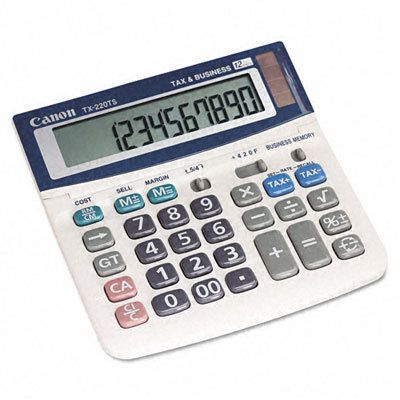 Canon TX220TS Compact Desktop Calculator, 12 Digit LCD 038569107281 