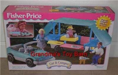   Price Loving Family Dollhouse Car & Pop Up Camper Set NEW  