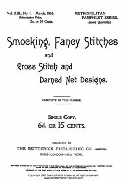 Smocking Book Victorian Embroidery 1900 Make Girl Dress  