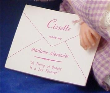 1950s ALEXANDER #821 CISSETTE IN ORIGINAL BOX  