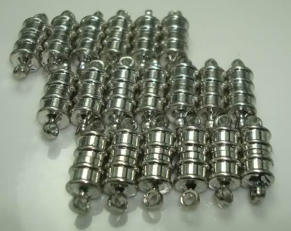 Wholesale 20set Hematite silvering,Magnetic Clasp Hook  