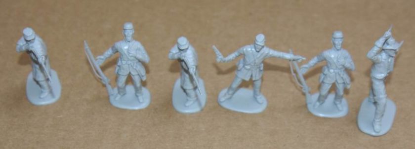 CIVIL WAR SOLDIERS 40 Plastic Figures Blue Western MARX Vintage ARMY 