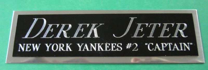   Yankees NAMEPLATE FOR AUTOGRAPHED Signed Bat Baseball HELMET JERSEY