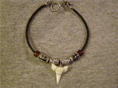 NEW Premo SHARK TOOTH  Surfer Bracelet/Anklet  BLUE  