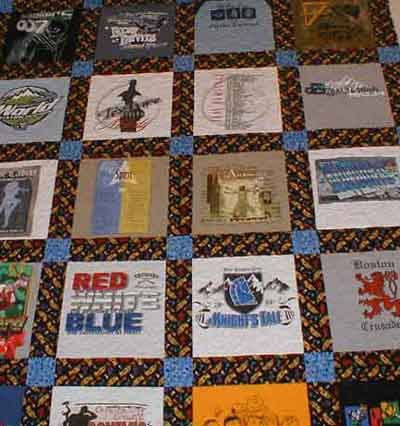 Shirt Quilt Custom Quilted From YOUR shirts  