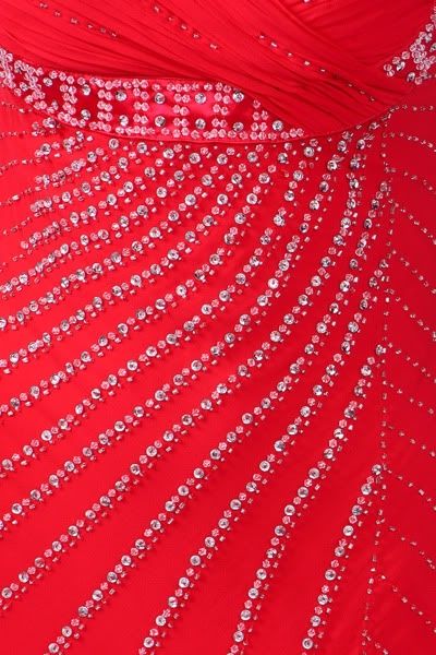 New Sexy Red Nina Austin Stunning Evening Dress High Slit Formal Gown 