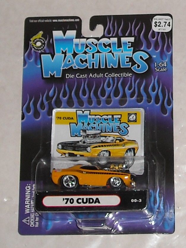 2000 MUSCLE MACHINES 164 scale 70 CUDA 2 diecast MOC  